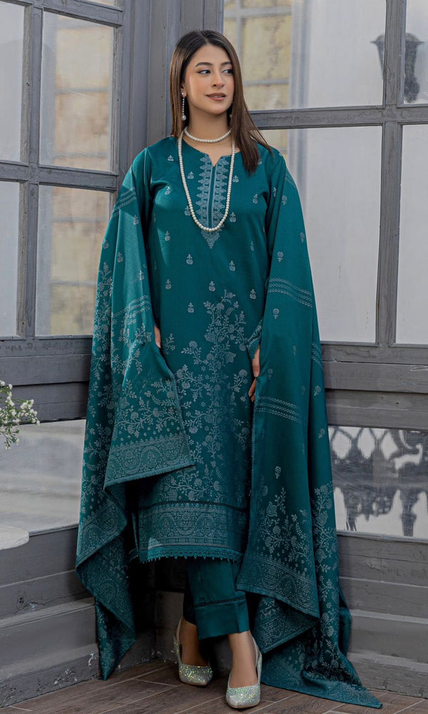 Jahan Ara - Viscose Jacquard 3Pc Suit