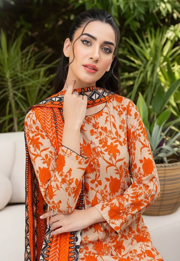 3PC Unstitched Bana Doria Staple/ Linen