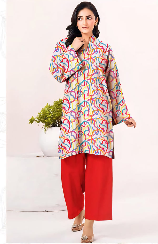 2 pcs Unstitched Lawn