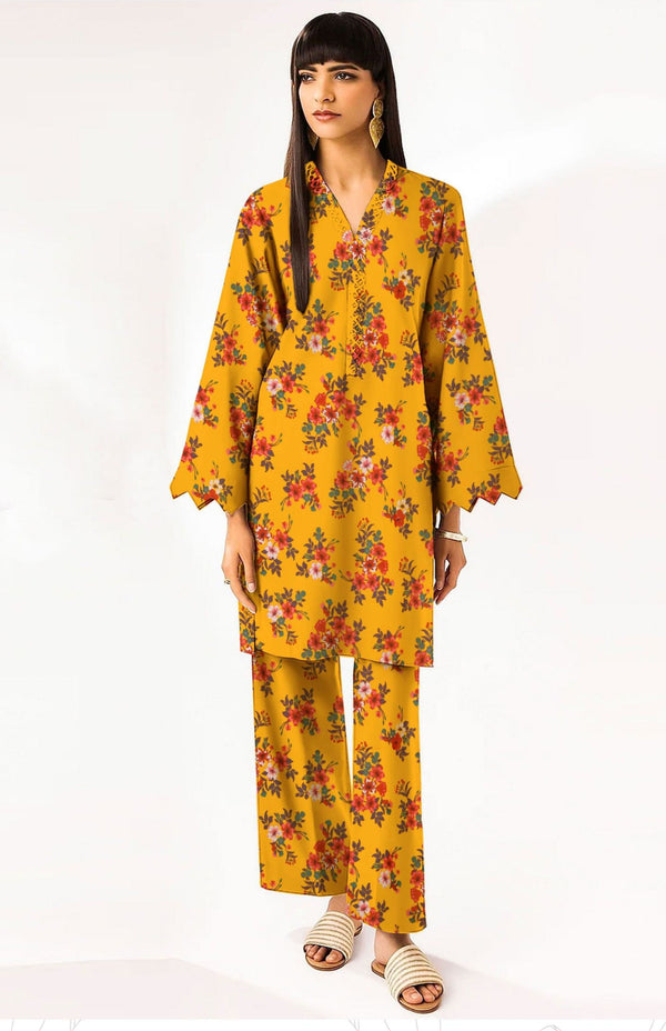 2 pcs Unstitched Lawn