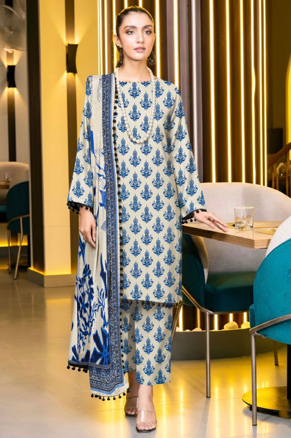 Afreen 3pcs Unstitched Digital Printed Viscose