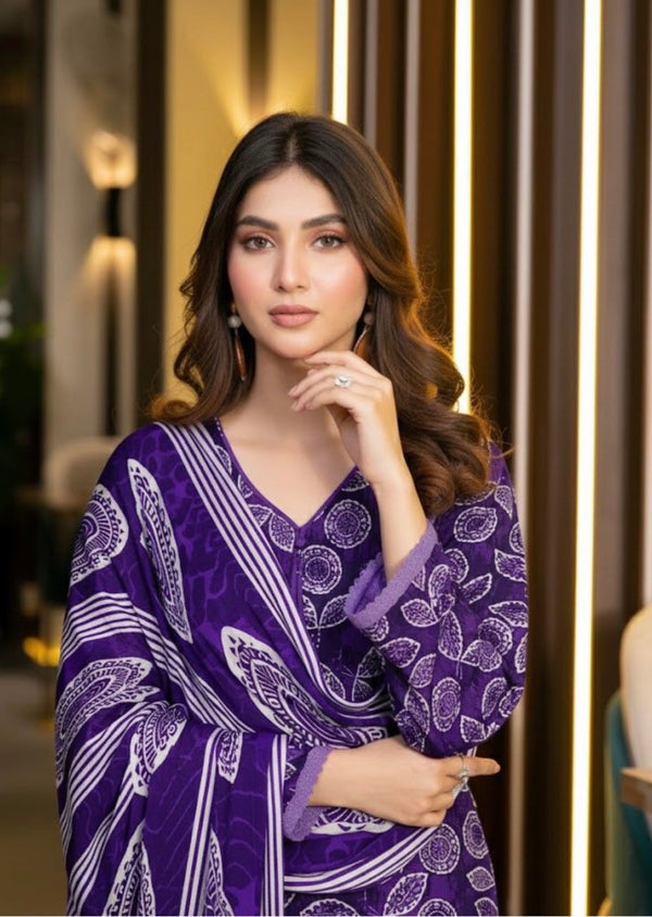 Shabnam 3pcs Unstitched Digital Printed Viscose