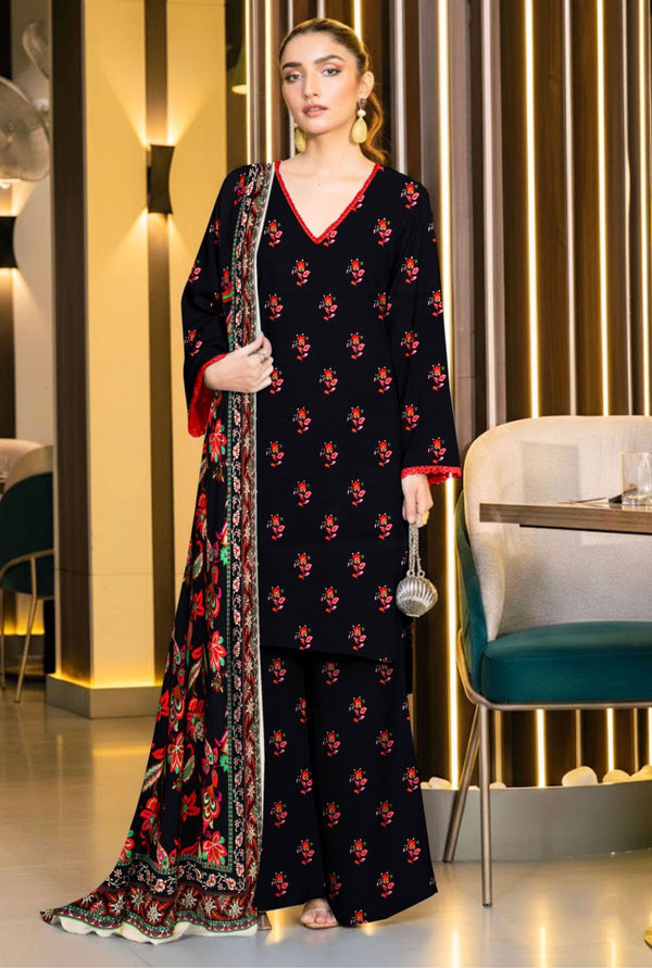 Bano 3pcs Unstitched Digital Printed Viscose