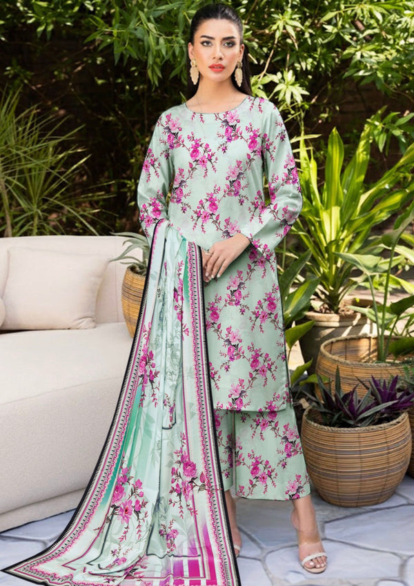 3PC Unstitched Bana Doria Staple/ Linen