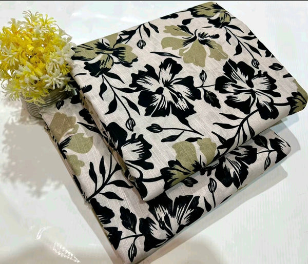 2PC Unstitched Digital Printed Khaddar Suit