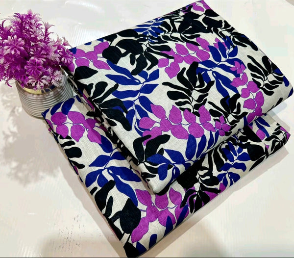 2PC Unstitched Digital Printed Khaddar Suit