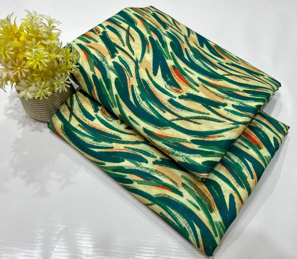 2PC Unstitched Digital Printed Khaddar Suit