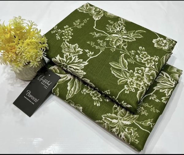 2PC Unstitched Digital Printed Khaddar Suit