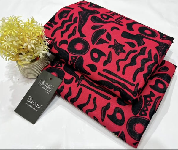 2PC Unstitched Digital Printed Khaddar Suit