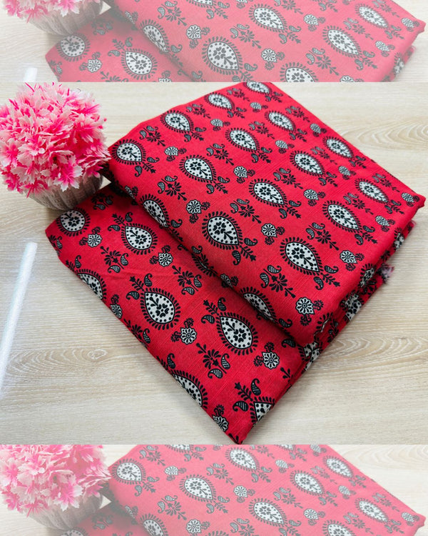 2PC Unstitched Digital Printed Khaddar Suit