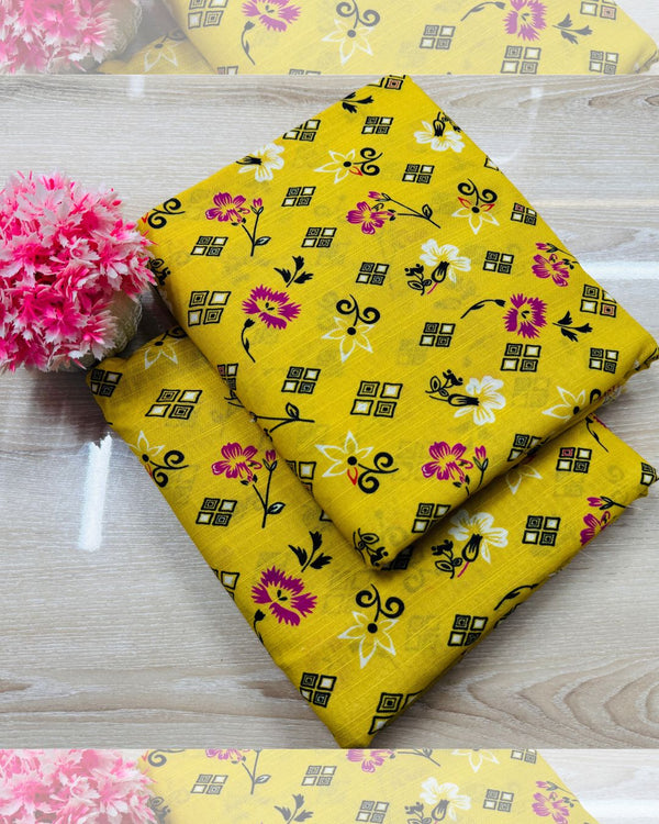 2PC Unstitched Digital Printed Khaddar Suit