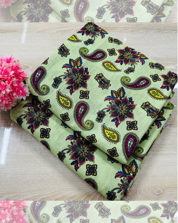 2PC Unstitched Digital Printed Khaddar Suit