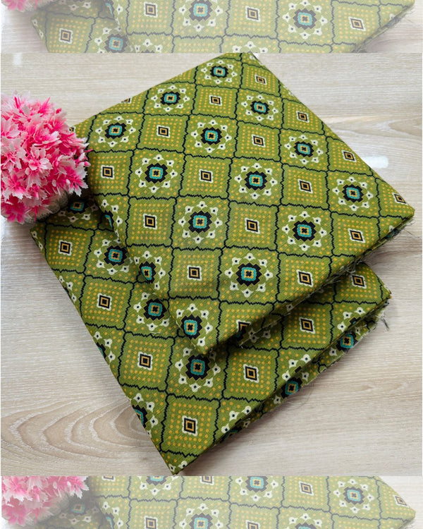 2PC Unstitched Digital Printed Khaddar Suit