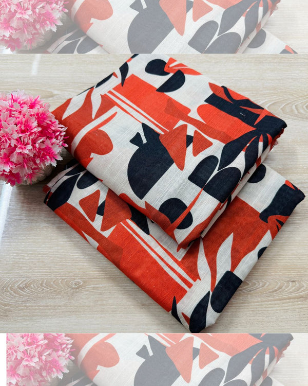 2PC Unstitched Digital Printed Khaddar Suit